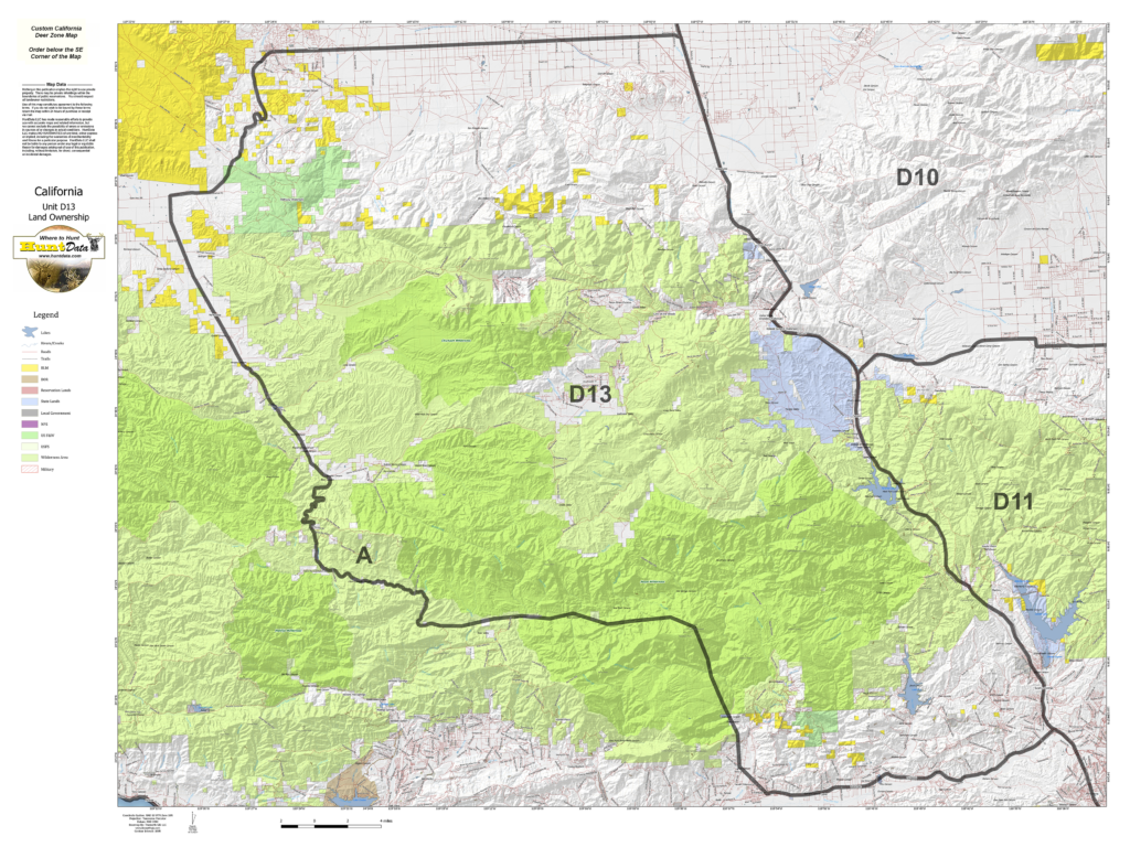 California Deer Zone Maps. Hunt Data