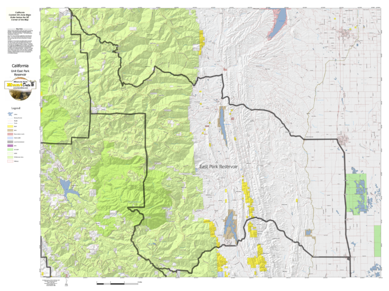 California Elk Zone Maps. - Hunt Data