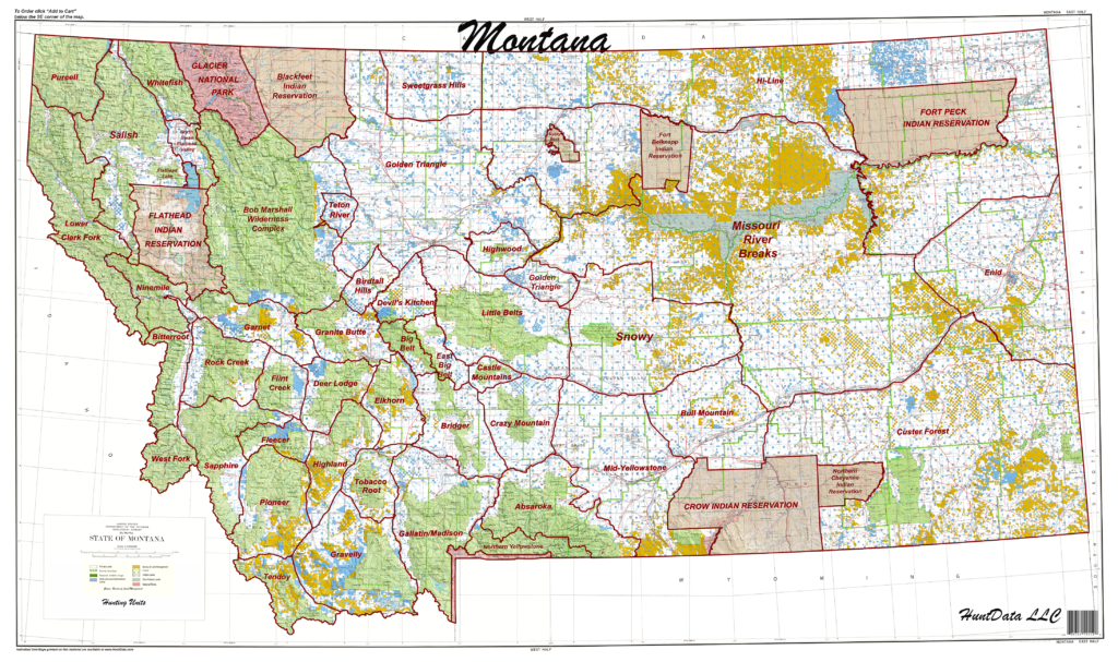 Mt. State Unit Map. - Hunt Data