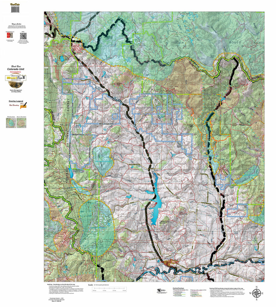 Colorado Bear Concentration Map. - Hunt Data